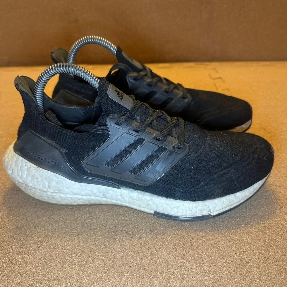 Adidas Ultraboost 21 Mens‎ Running Shoes Core Black FY0378 Size 6.5